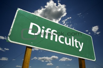 Difficulty Road Sign