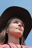 Woman With Cowboy Hat