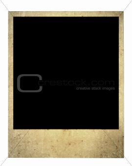 old blank photo frame