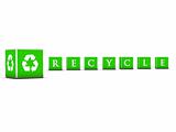 Recycle on green cubes