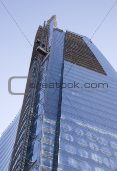 Blue Tower Under Construction