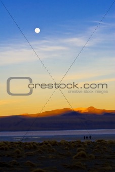 sunset mountain landscape