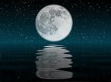 Moon and water