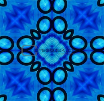 Black And Blue Tile Pattern Background