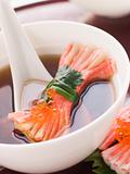 Clear Soup with Snow Crab Sticks