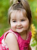 Nice little girl smiling
