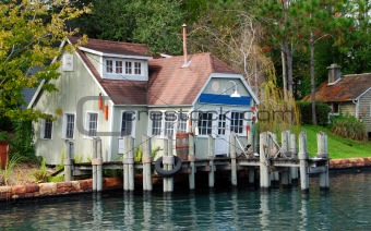 Old house on the water