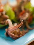 Baby Squid and Roasted Chili Salad