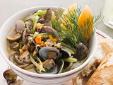 Saut ed Clams with Fennel and Orange