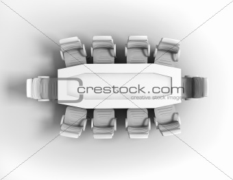 Furniture on a white background