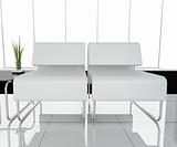 Furniture at white office