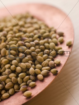 Dish of Coriander Seeds