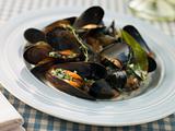 Plate of Moules Mariniere