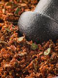 Cajun Spice Rub in a Pestle and Mortar