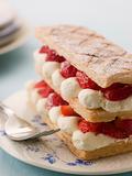 Mille Feuille of Strawberries with Chantilly