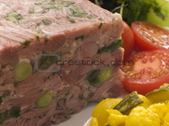 Jellied Gammon and Leek Terrine with Piccalilli
