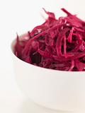 Bowl of Pickled Red Cabbage