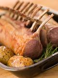 Best End Of English Spring Lamb with Rosemary Roasted New Potato