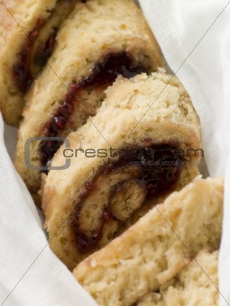 Jam Roly Poly in Muslin