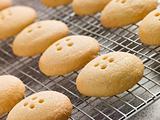 Wellington Button Biscuits on a Cooling Rack