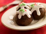 Chocolate truffle Christmas Puddings