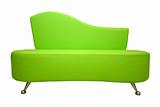 green sofa isolated