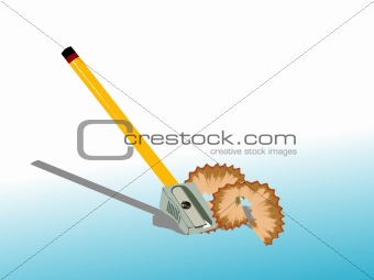 pencil with sharpener