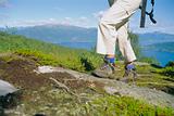 Close-up of woman hiking in the great outdoors, 