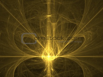 Yellow glass light. Abstract background.