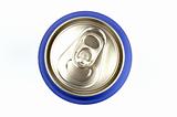 top view of can of soda