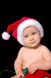 Cute Baby in Santa Hat