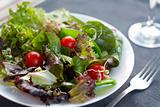 Healthy lunch, crisp, fresh salad