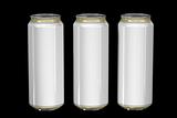 aluminum beer can isolated on white background