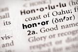 Dictionary Series - Attributes: honor
