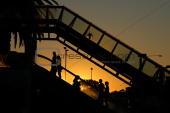 Sunset stairs in Perth, Australia