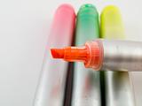 Orange Felt Tip Bright Color Office Marker Highlighter Pens