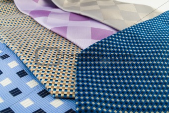 Close Up Neck Ties Showing Pattern
