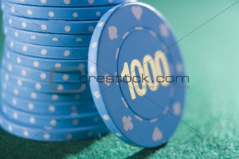 Stack of betting chips