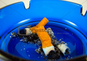 close up ashtray