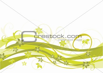 Floral, olive design