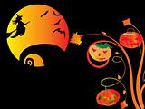 illustration of halloween background series2 set1