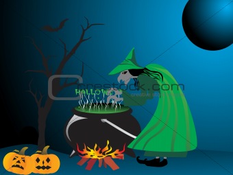 illustration of halloween background series2 set6