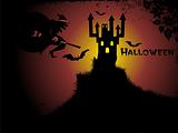 illustration of halloween background series3 set3