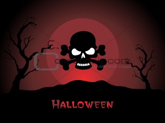 illustration of halloween background series3 set4
