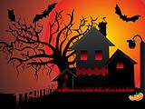 illustration of halloween background series3 set9