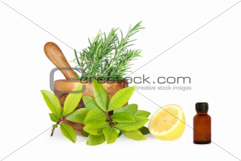 Herbs and Lemon Ingredients