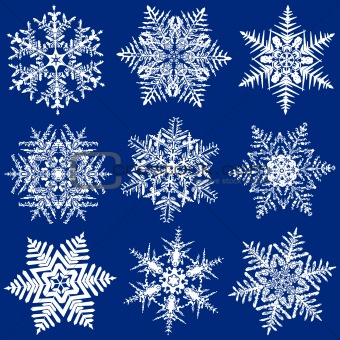 Nine Fabulous Original Snowflakes