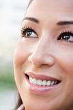 Close up of smiling woman