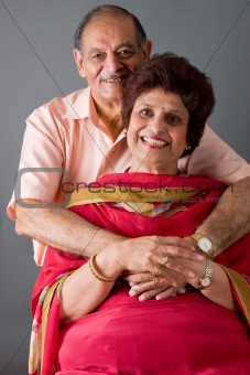Elderly East Indian Couple