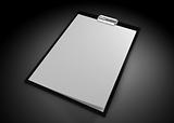 close up of white note pad reminder on black backgound